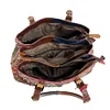 Hand-woven Oversized Colored Leather Leather Shoulder Bag Handbag