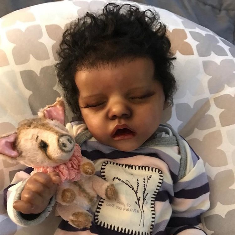  17'' African American Melissa Sleeping Reborn Baby Dolls Girl - Best Companionship in 2023 - Reborndollsshop®-Reborndollsshop®