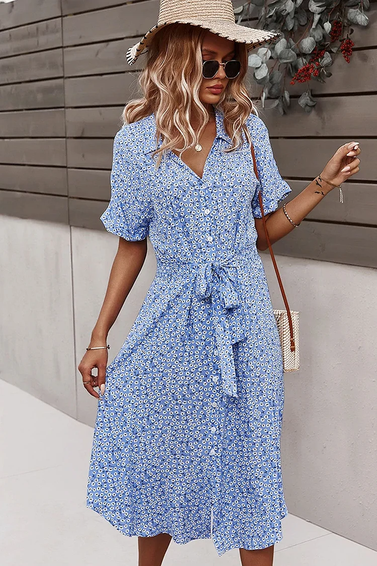 Luditu Midi Dress, Sundress, Layla Blue