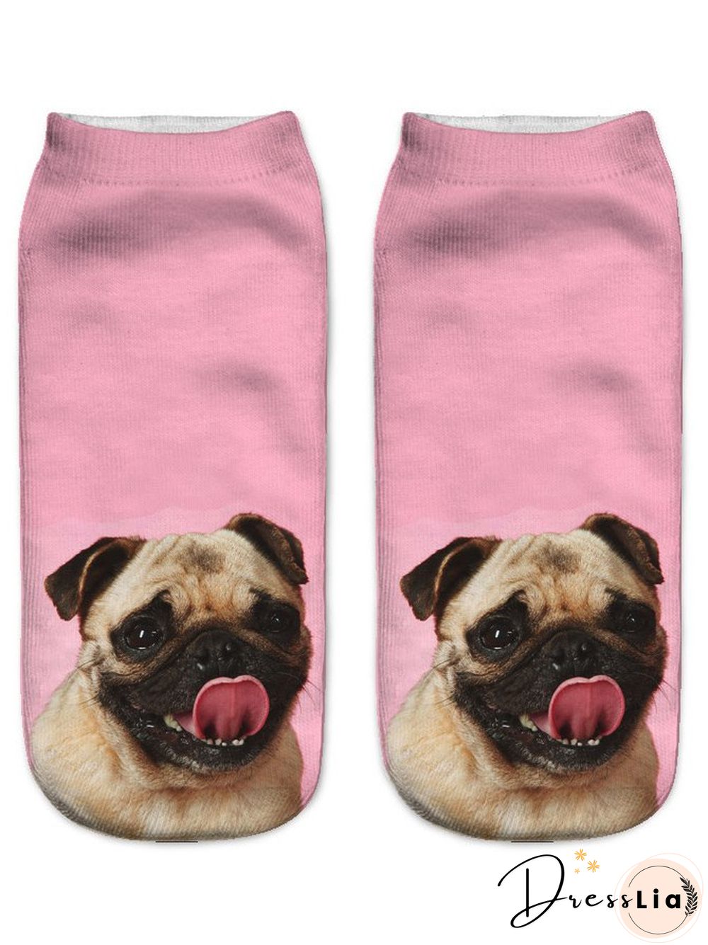 Casual 3D Printing Gradient Color Dog Pattern Socks Everyday Home