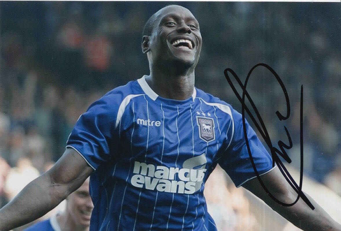 IPSWICH TOWN HAND SIGNED IBRAHIMA SONKO 6X4 Photo Poster painting 1.