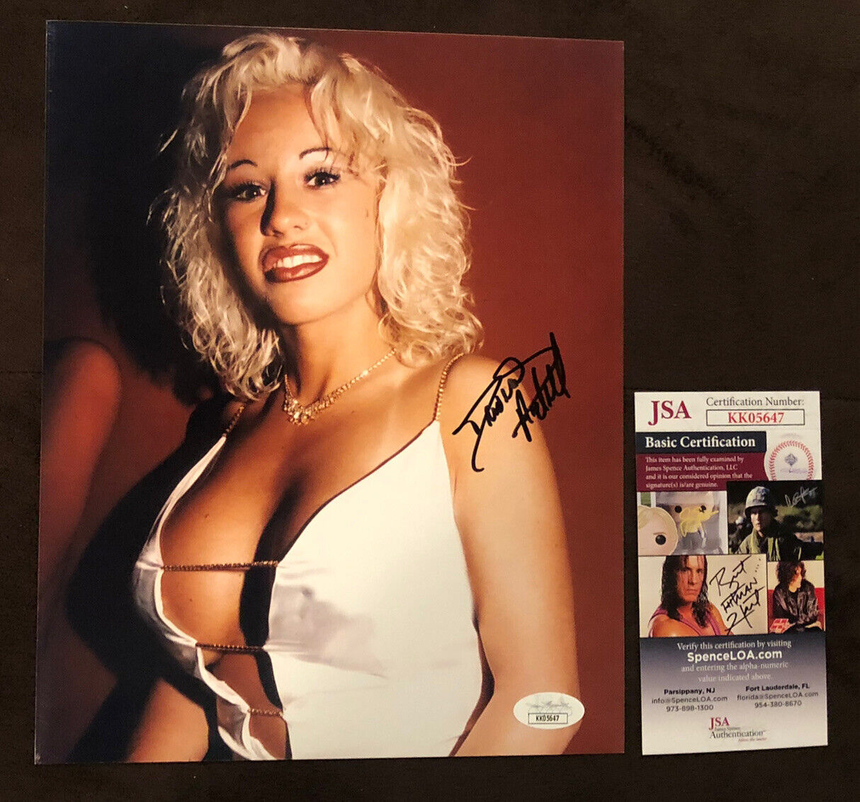 Davia Ardell Hand SIGNED 8X10 Photo Poster painting Autograph Sexy Milf Naughty America JSA COA