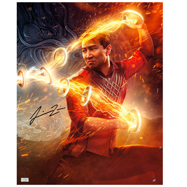 Simu Liu Autographed Shang-Chi and the Legend of the Ten Rings 16x20 Photo Poster painting