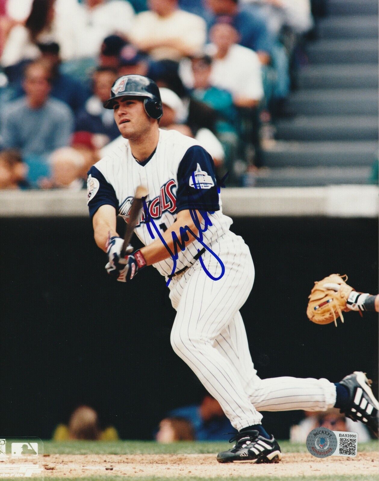 TROY GLAUS Signed Anaheim ANGELS 8x10 Photo Poster painting w/ Beckett COA (BAS)