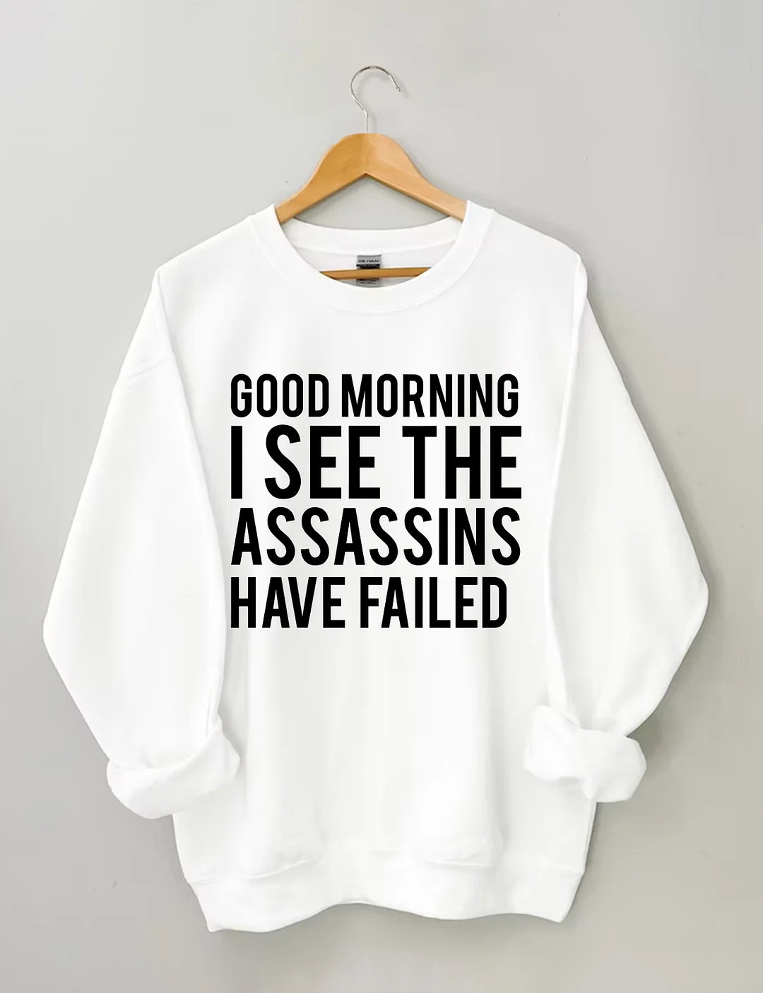 Good Morning I See The Assassins Have Failed Sweatshirt