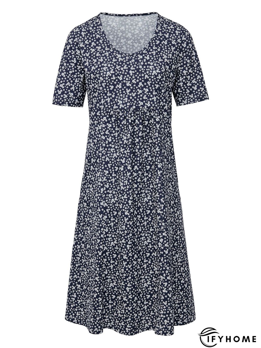 Summer Floral Pockets Midi Dress | IFYHOME