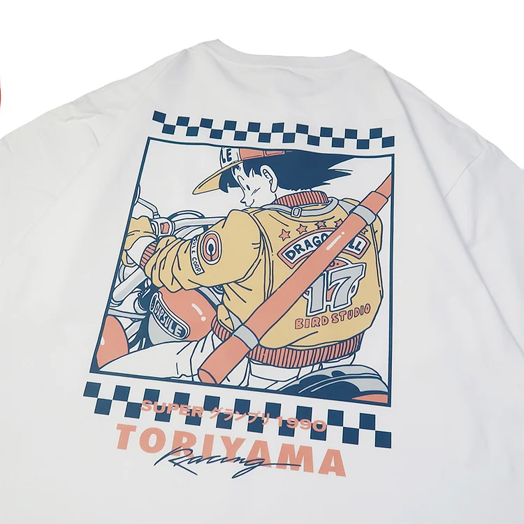 Pure Cotton Dragon Ball Goku Retro T-shirt  weebmemes