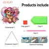 Valentine Day 2D Flat DIY Diamond Art Pendant Diamond Painting Crafts Set (Bear)