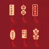 6PCS Chinese New Year Best Wishes Hanging Tassels Decors