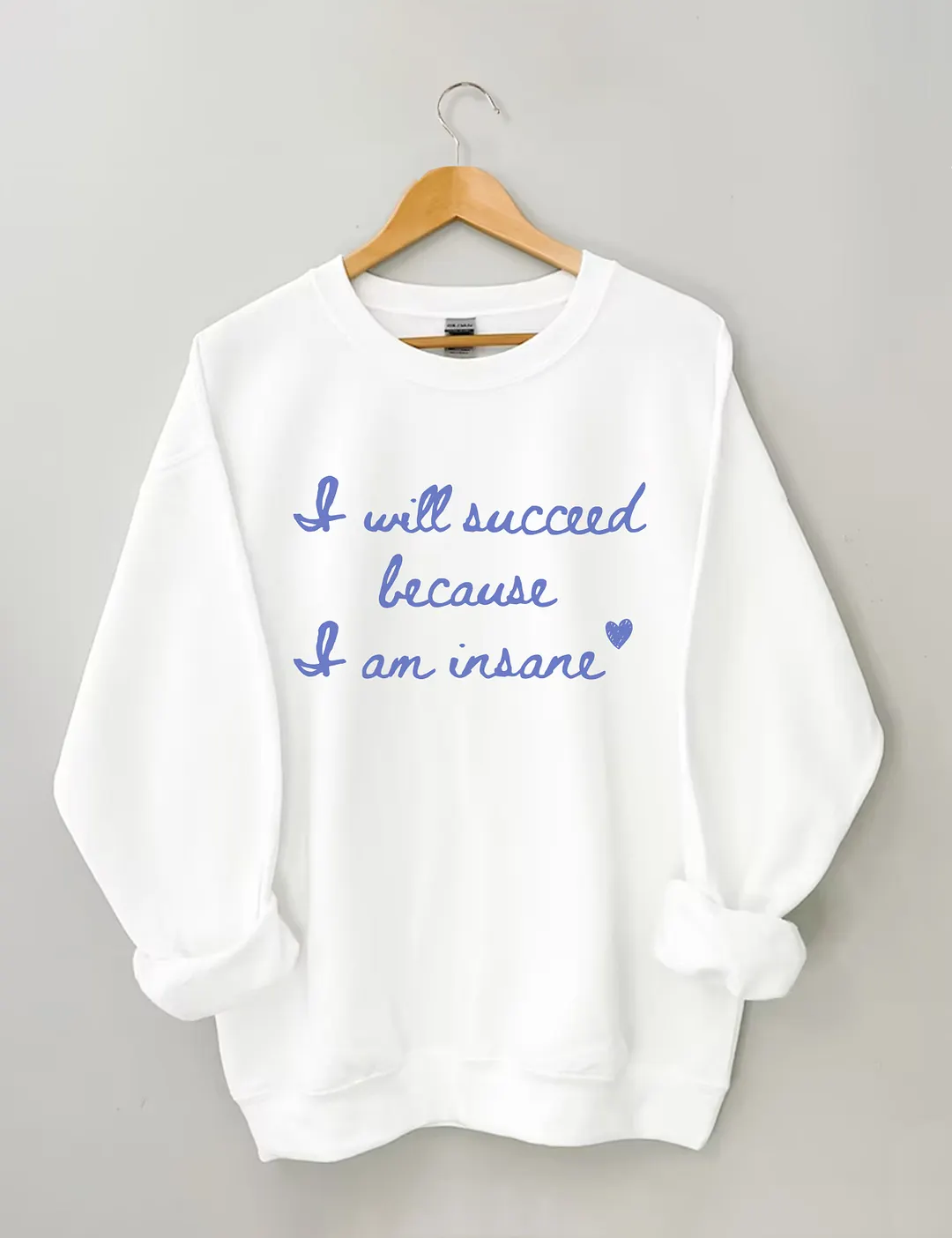 I Will Succeed Because I Am Insane Sweatshirt