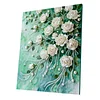 (40x50cm)DIY Pearl Painting Flower Framed Handmade Pearl Material Art Kit Living Room Decor