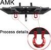 AMK Aluminum Rear Bumper with RC Trailer Hitch for 1/10 Crawler TRX4 Defender Bronco Upgrade Parts
