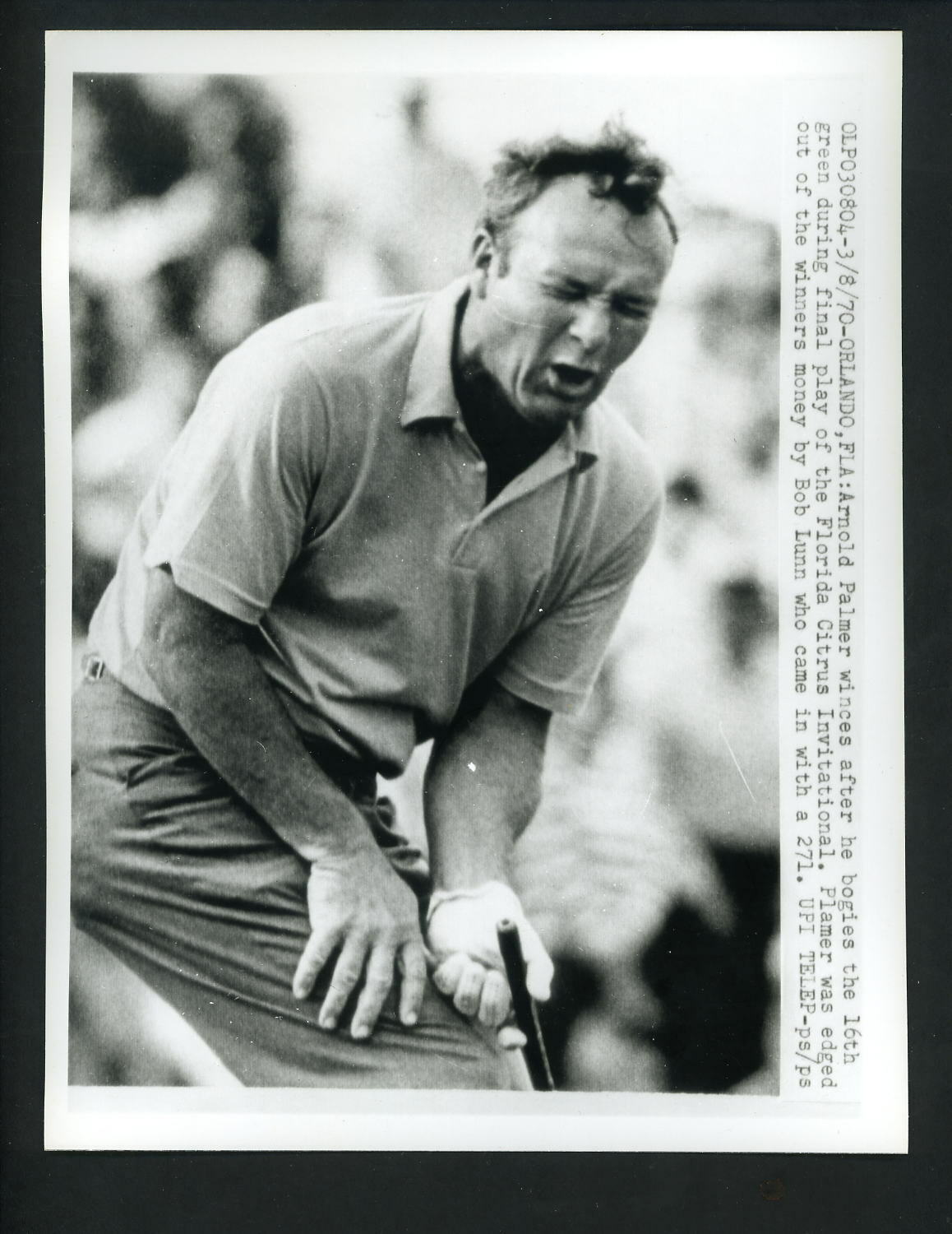 Arnold Palmer 1970 Orlando Citrus Invitational Golf Tournament Press Photo Poster painting 2B2B