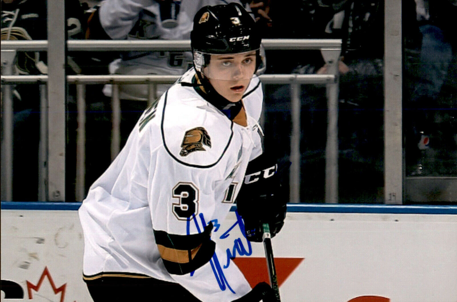 Nicolas Mattinen SIGNED autograph 4x6 Photo Poster painting LONDON KNIGHTS TORONTO MAPLE LEAFS 2