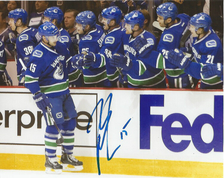 Vancouver Canucks Brad Richardson Autographed Signed 8x10 NHL Photo Poster painting COA C