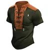 2025 Men's Sports Leisure Tie Neck T-Shirt