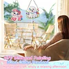 2pcs Flower Dog Diamond Painting Double-sided Crystal Window Suncatcher Craft Set Birthday Gifts Home Garden Decor Hanging Kit