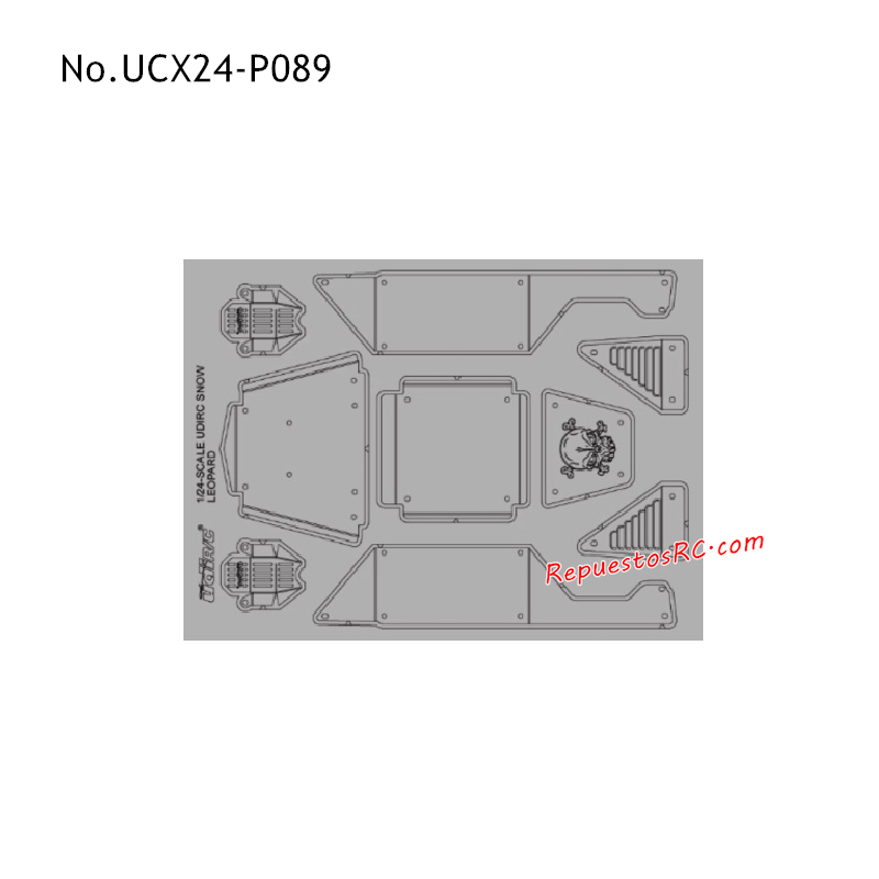 UDIRC UCX2405 Piezas de Mejora Carrocer&iacute;a Met&aacute;lica UCX24-P089