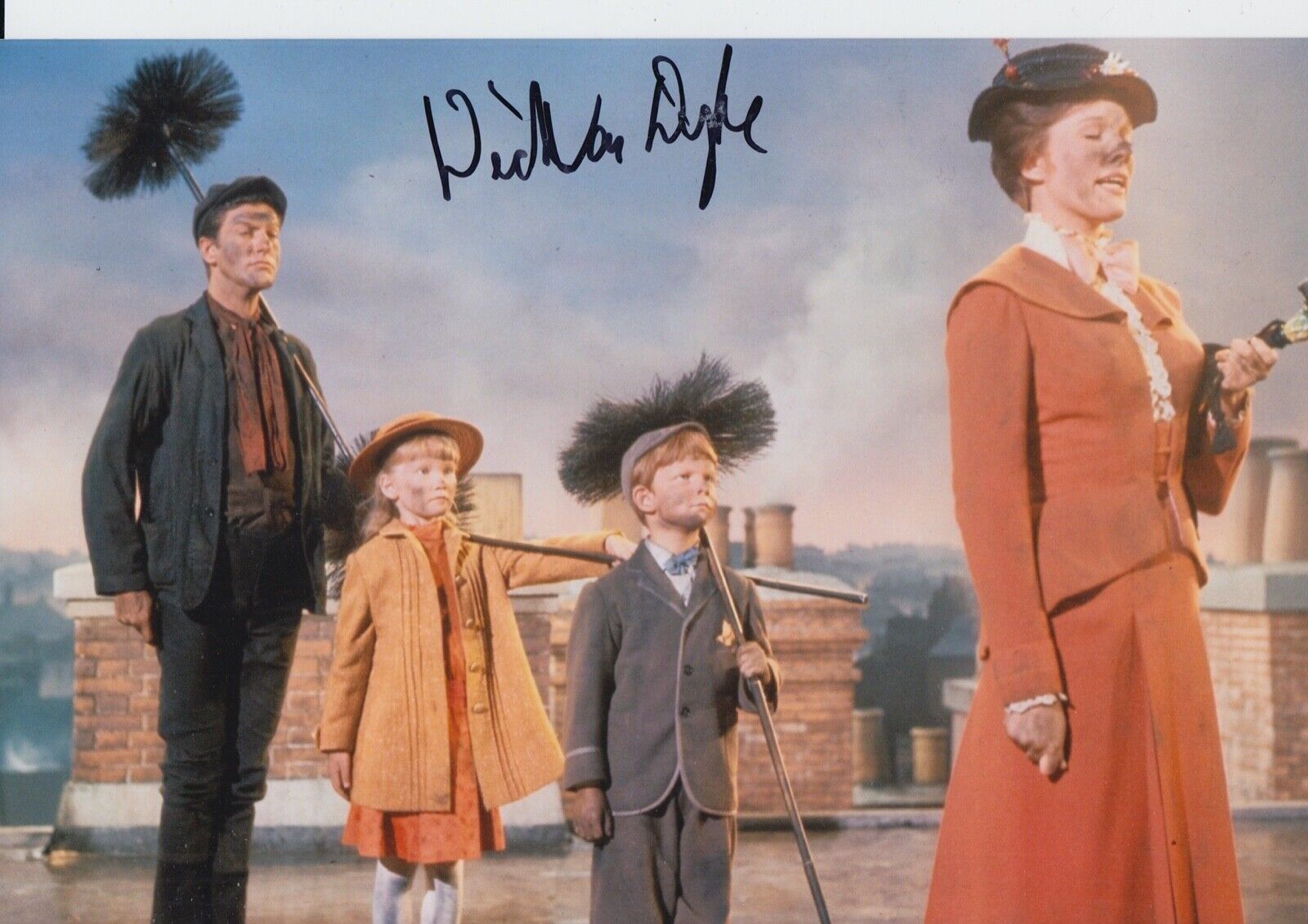 Dick Van Dyke Hand Signed 12x8 Photo Poster painting Mary Poppins Film Autograph 1