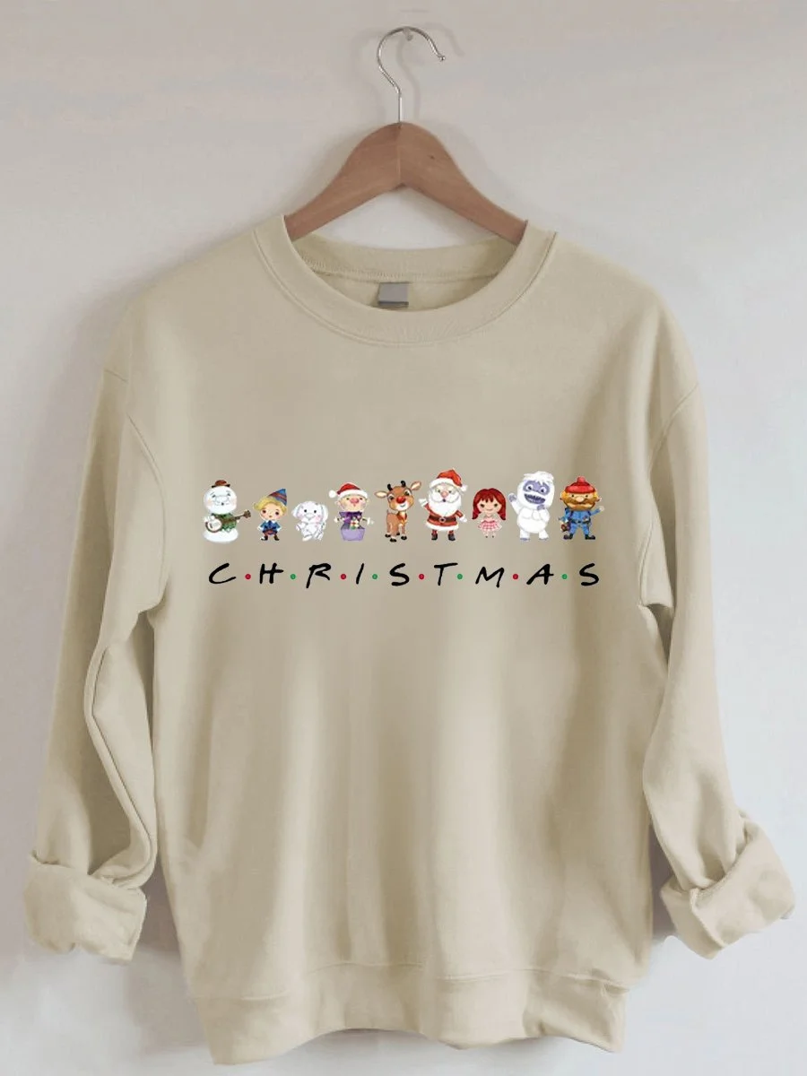 Women's Rudolph Red Nosed Christmas Print Sweatshirt