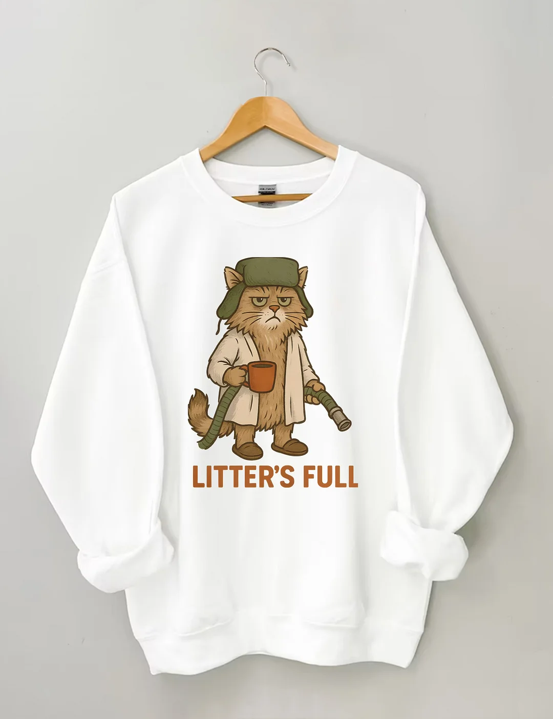 Litter's Full Christmas Vacation Cat Sweatshirt