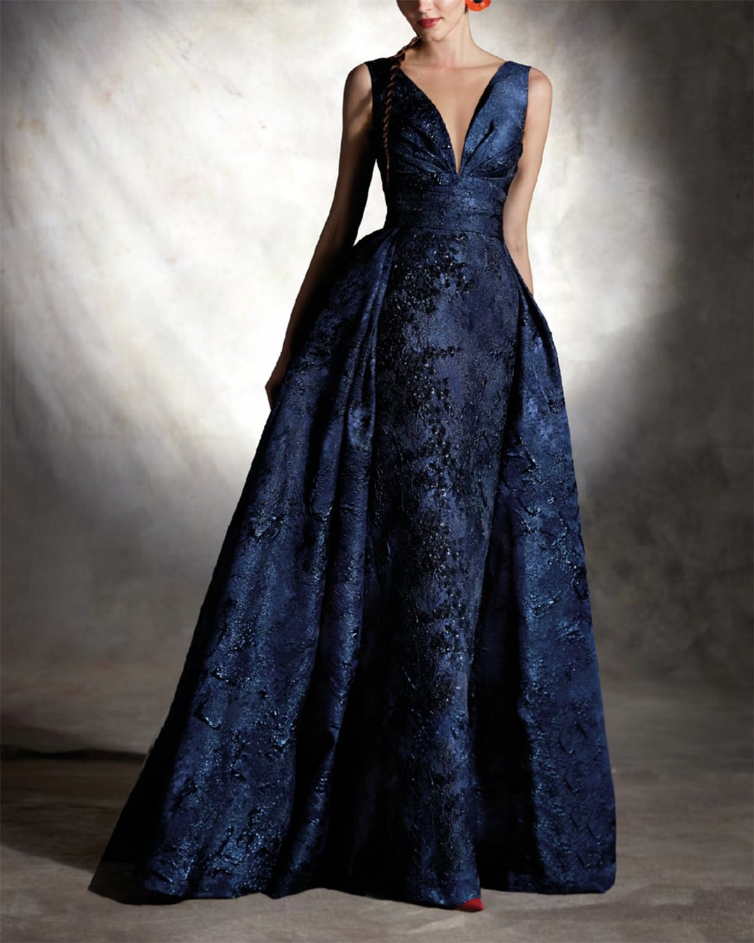 Women's Solid Color Embroidery Dress