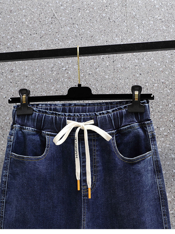 Women Half Sleeve V-neck Solid Color Dress