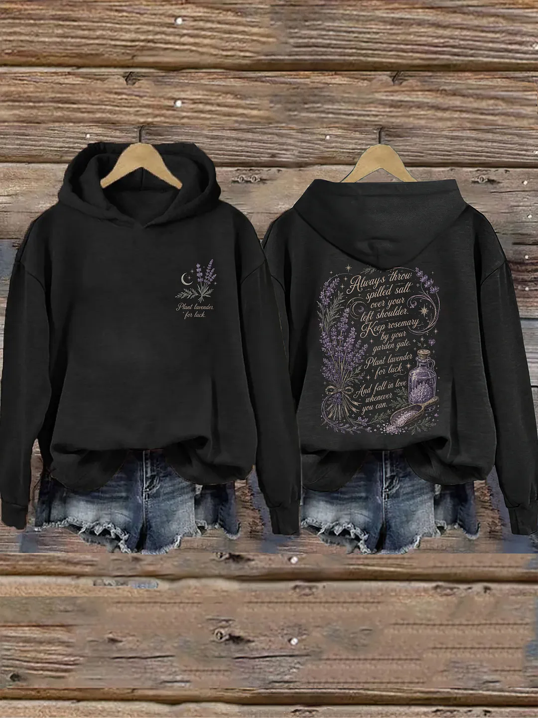 Plant Lavender For Luck Hoodie