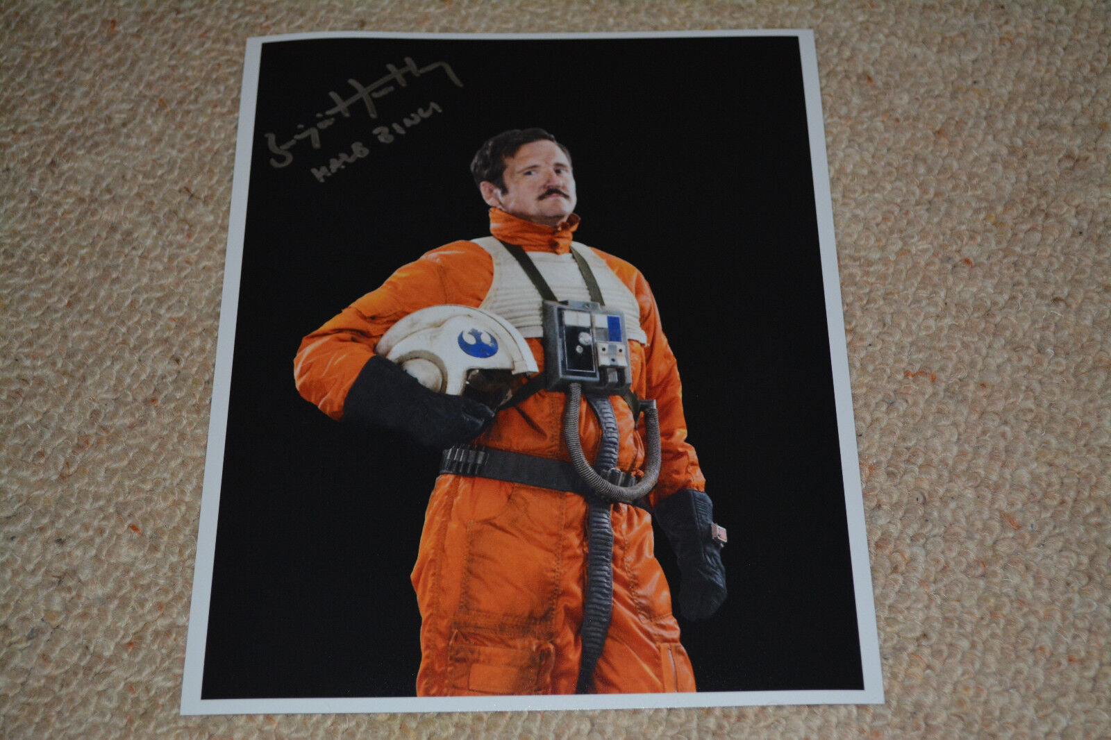 BENJAMIN HARTLEY signed autograph In Person 8x10 STAR WARS ROGUE ONE pilot