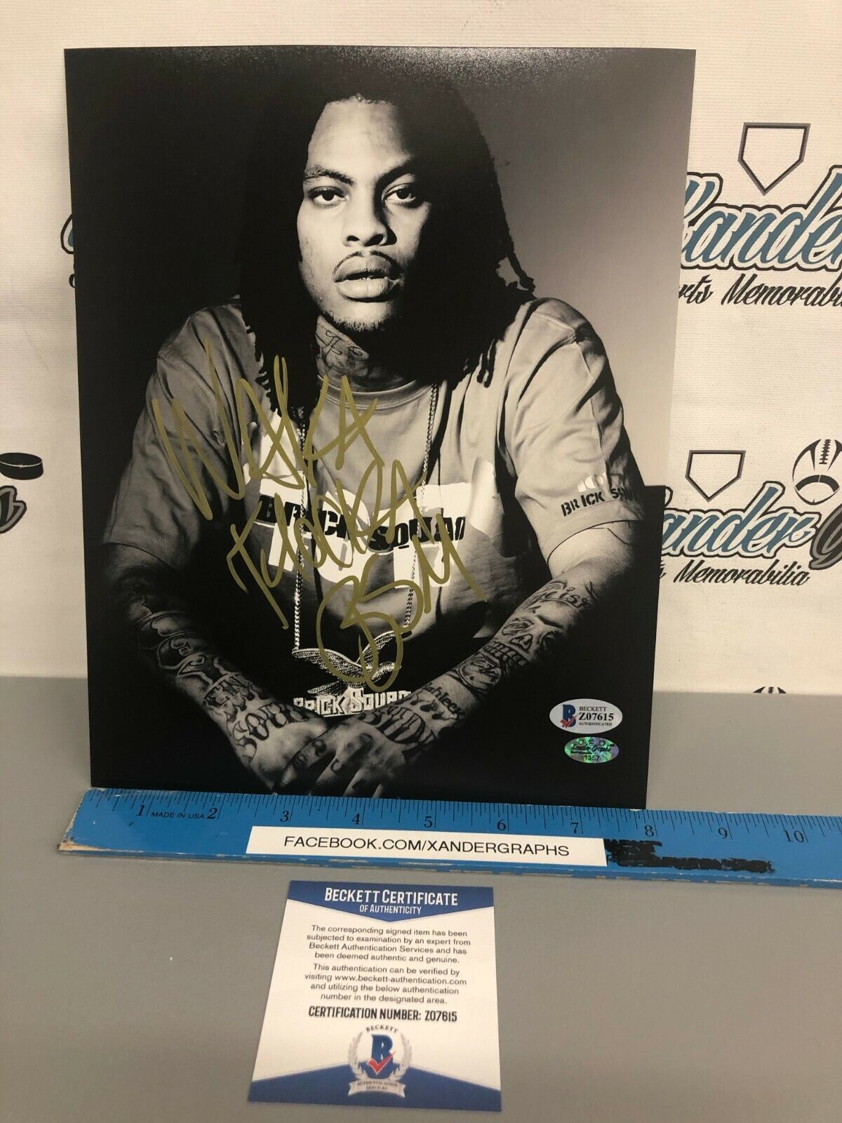 WAKA FLOCKA FLAME JOAQUIN MALPHURS SIGNED AUTOGRAPHED 8X10 Photo Poster painting-BECKETT BAS COA