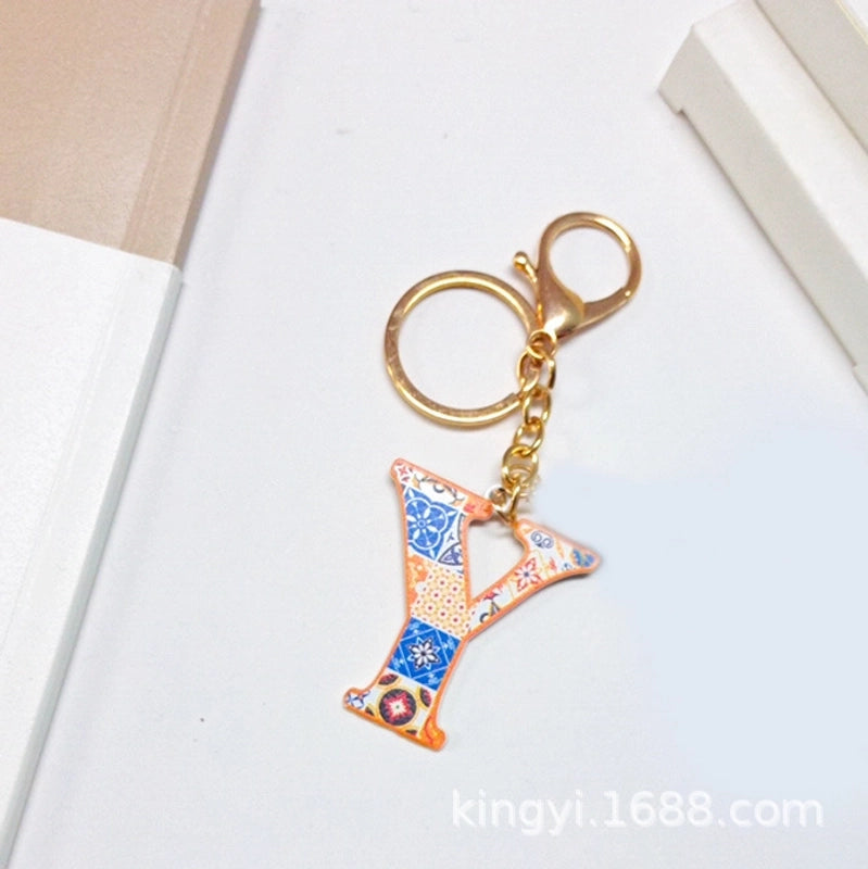 Elegant Streetwear Letter Pu Leather Alloy Women’s Bag Pendant Keychain