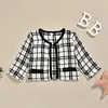 Autumn Winter Kid Baby Girls Clothes Plaid Tops Tutu Dress 2PCS Sets