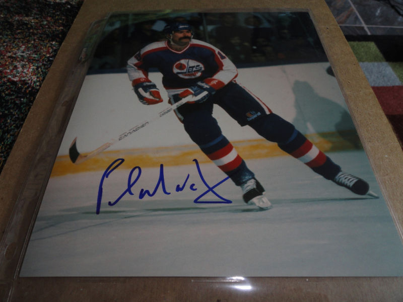 Winnipeg Jets Paul McLean Autographed Signed 8x10 Photo Poster painting COA