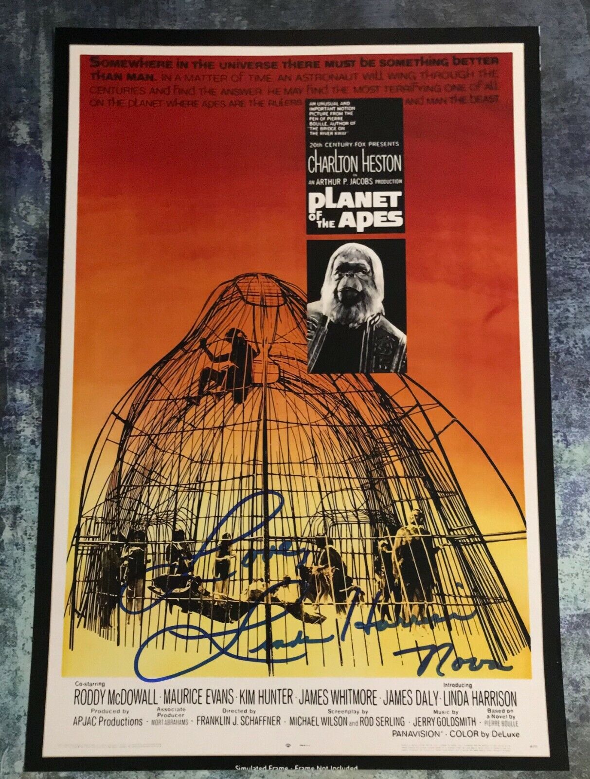 GFA Planet of the Apes Nova * LINDA HARRISON * Signed 12x18 Photo Poster painting L4 COA