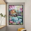 Swan Scenery-11CT Stamped Cross Stitch 40*60cm/15.75*23.62in tapestrymarket