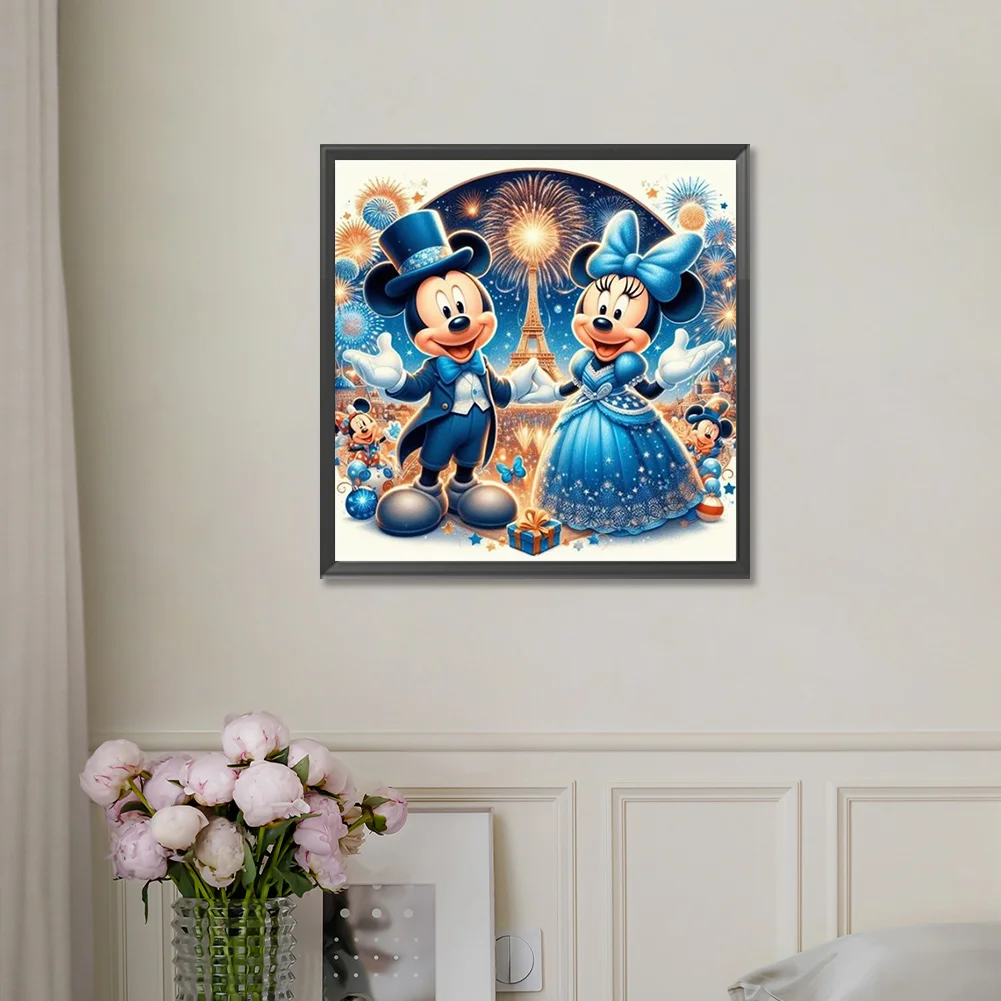 Diamond Painting - Full Round Drill - Mickey Minnie(Canvas|30*30cm)