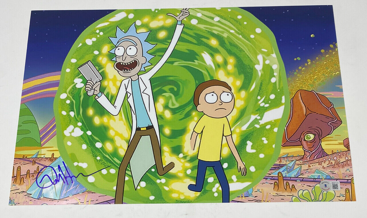 Dan Harmon Signed Autograph 12x18 Poster Photo Poster painting Rick & Morty Creator Beckett COA