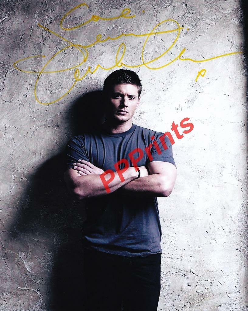JENSEN ACKLES Dean Winchester Supernatural SIGNED 10X8 REPRO Photo Poster painting PRINT