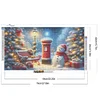 (70*40cm)Christmas Snowman - Full Round Drill Diamond Painting