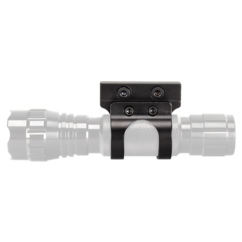 ohhunt® 1 in Offset Flashlight Torch Mount Fit Both M-lok & Keymod Rails 25.4mm Diameter Rings Barrel