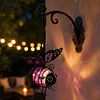 Painted Iron Bee Sculpture Metal Insect Garden Hanging Ornament