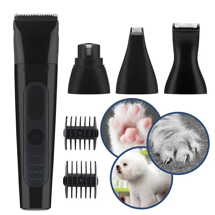 4 in 1 Pet Grooming Device Hair Trimmer Dog Cat Paw Nail Grinder