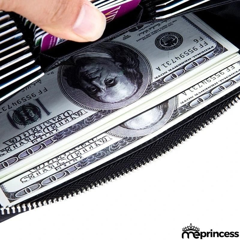 Unisex Multiple Compartment RFID Technology Anti-Scanning Card Slot Currency Wallet