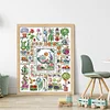 Mary'S Garden-14CT Stamped Cross Stitch 40*49cm/15.75*19.29in