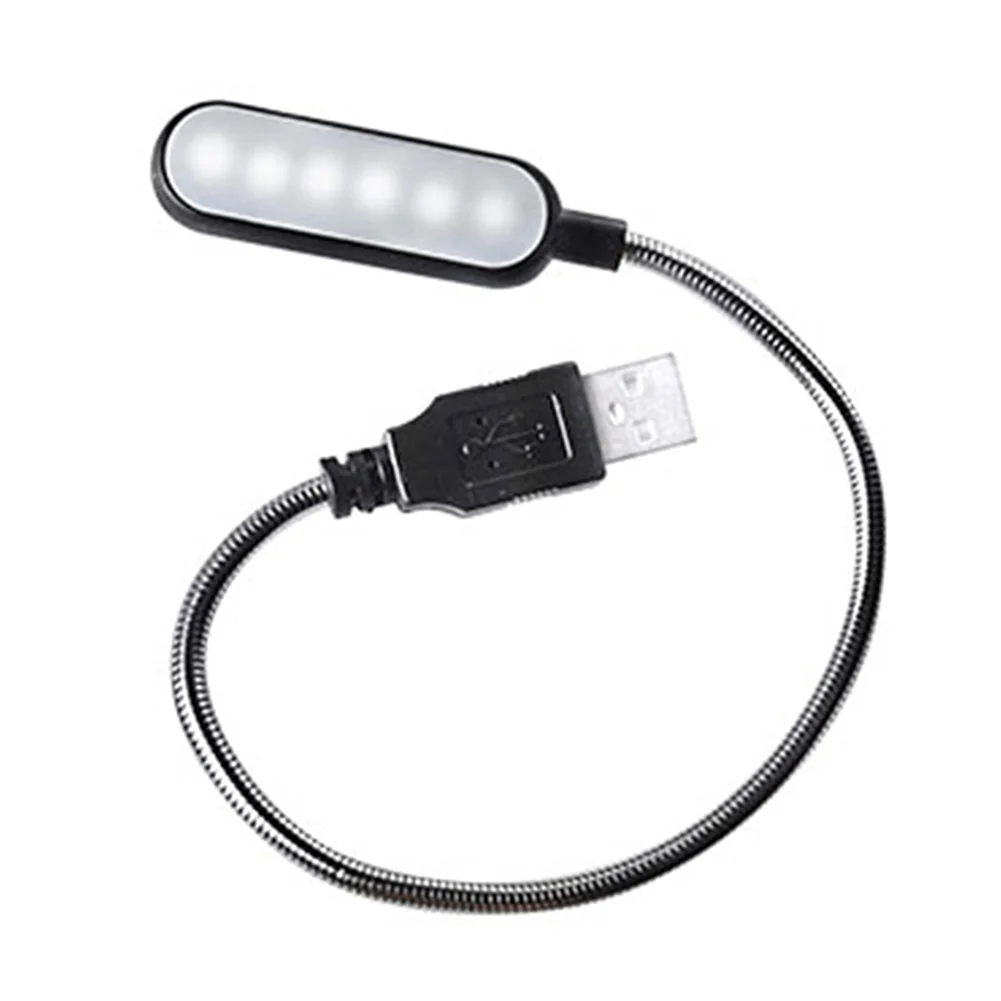 USB LED Desktop Light Portable Study Book Table Lamp Night Light Warm White