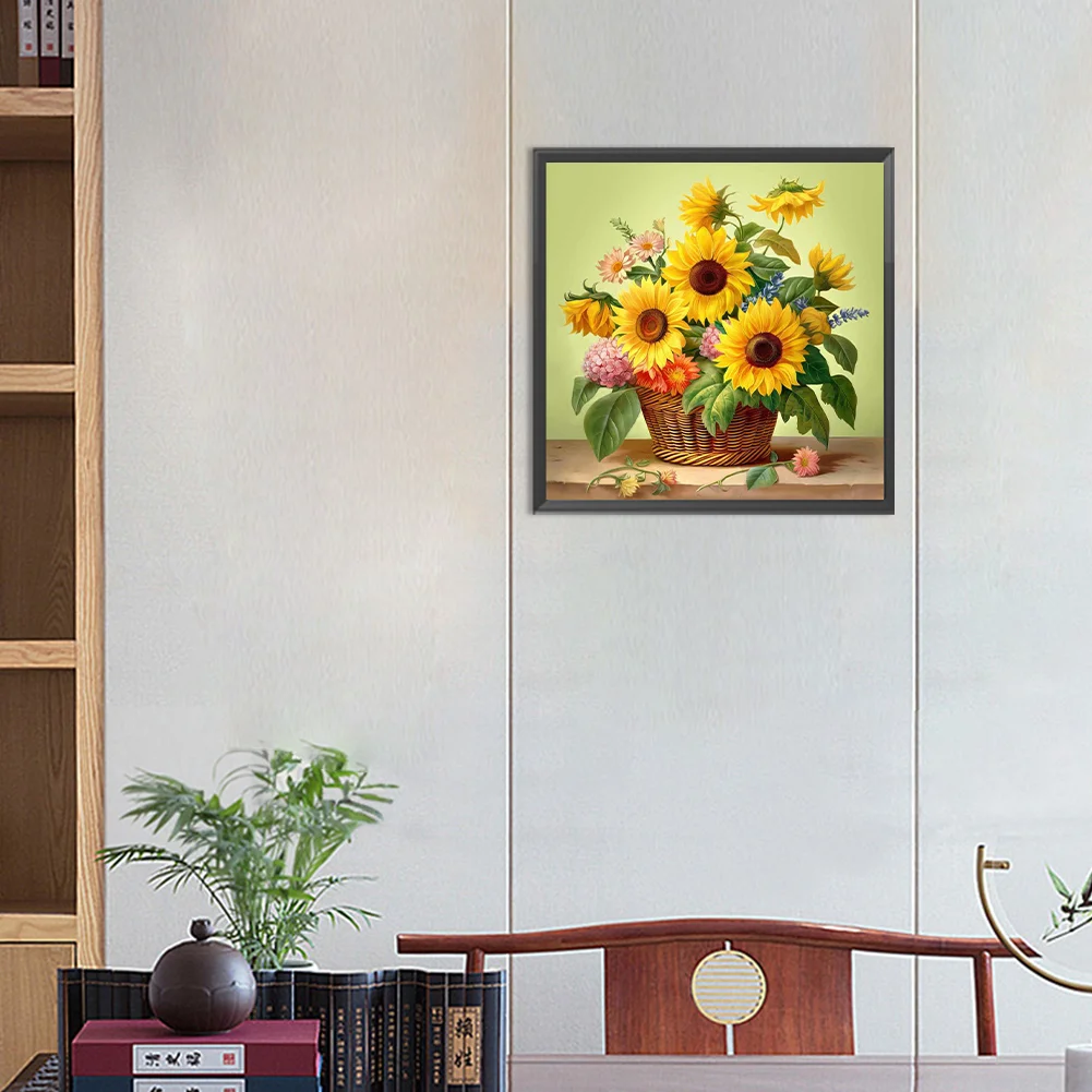 Diamond Painting - Full Round Drill - Sunflower(Canvas|30*30cm)