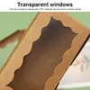 30 Pack Kraft Bakery Box with Clear Window Cookie Box Pastry Box for Gift Giving