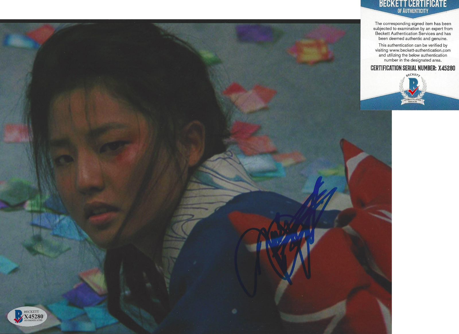 TAMYLN TOMITA SIGNED THE KARATE KID: PART II 8x10 MOVIE Photo Poster painting D BECKETT COA BAS