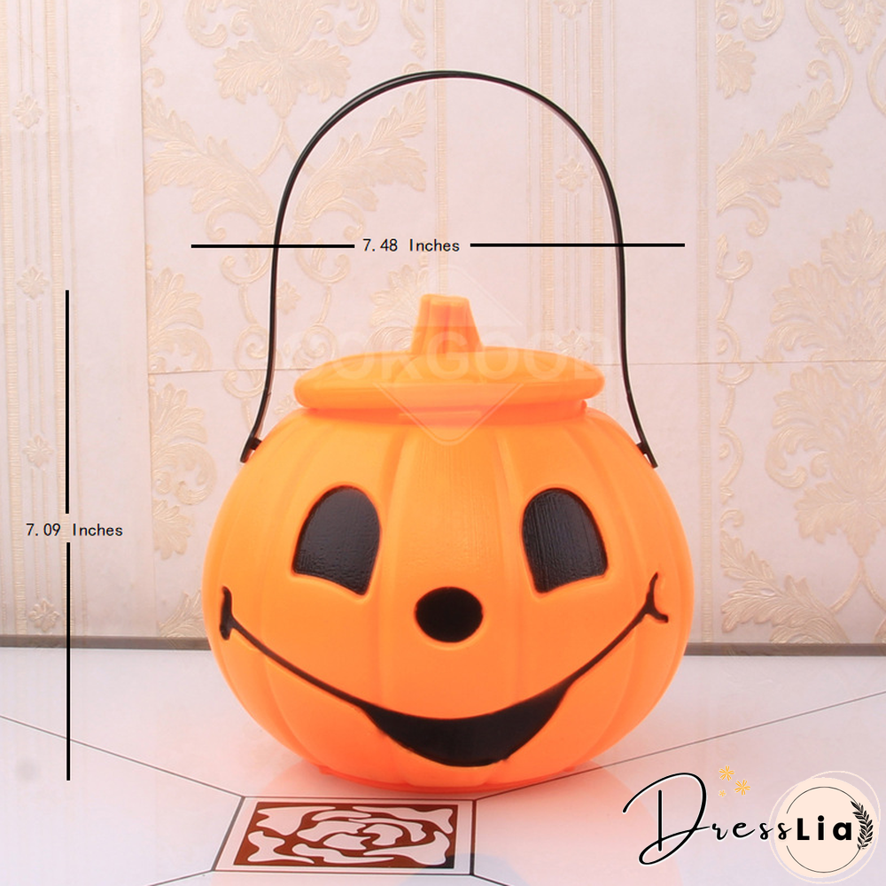 Pumpkin Light Bucket For Halloween Decoration