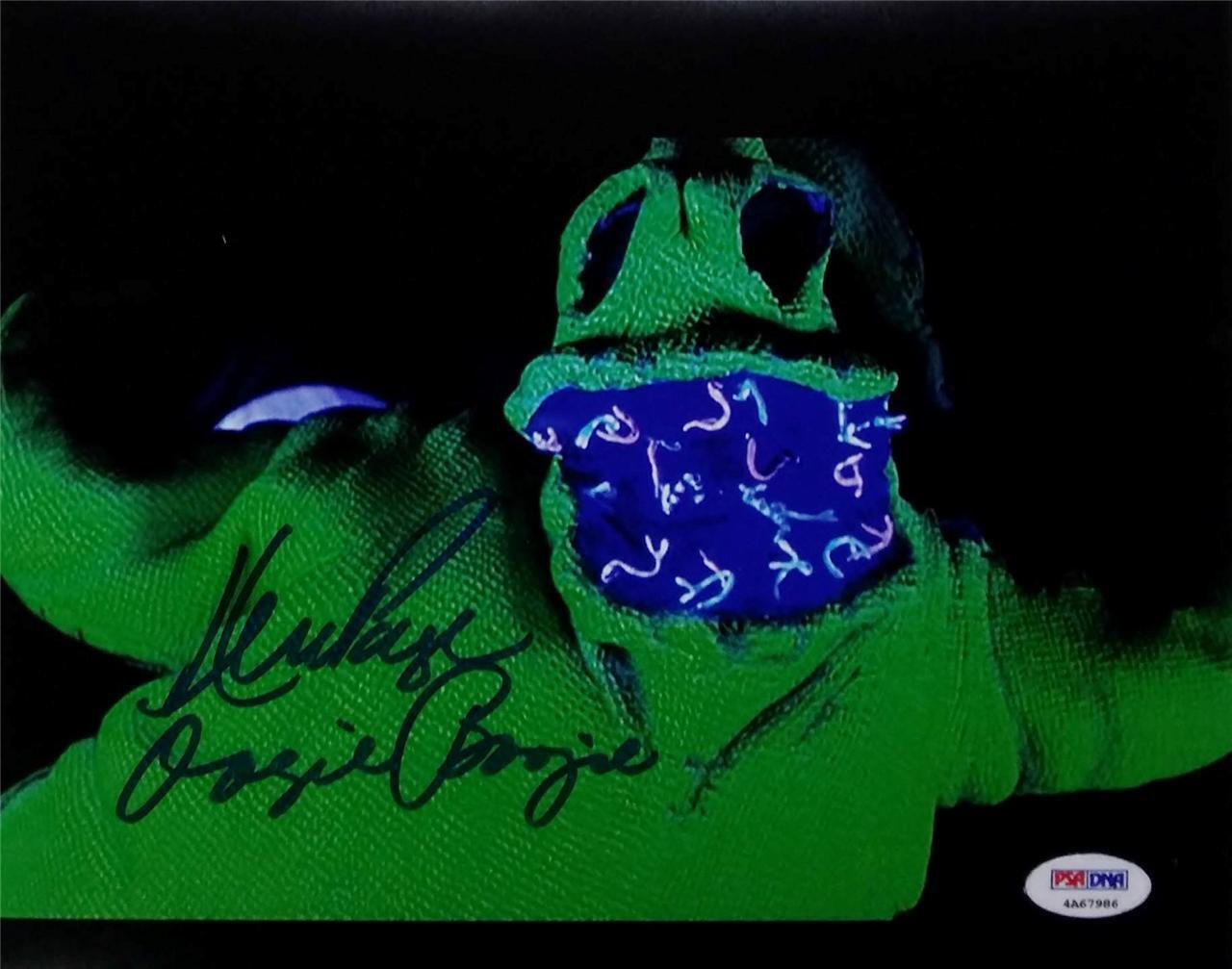 Ken Page Signed Oogie Boogie Nightmare Before Christmas 8x10 Photo Poster painting PSA 4A67986